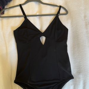 Zara black bodysuit with cut out